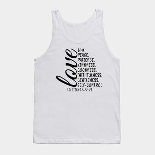 Fruit Of Spirit Love Joy Peace Patience Kindness Goodness Tank Top